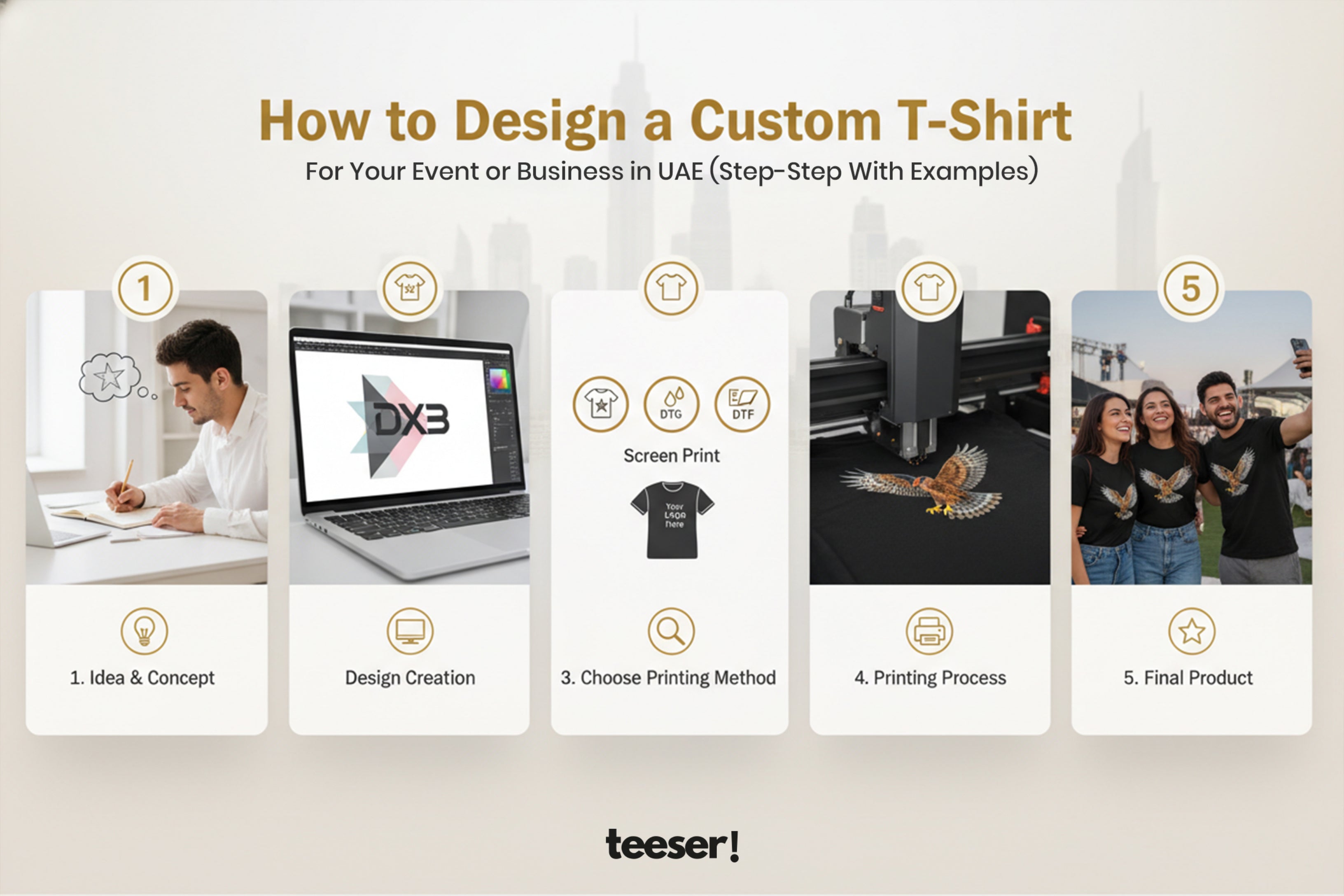 How to Design Custom T Shirts in UAE