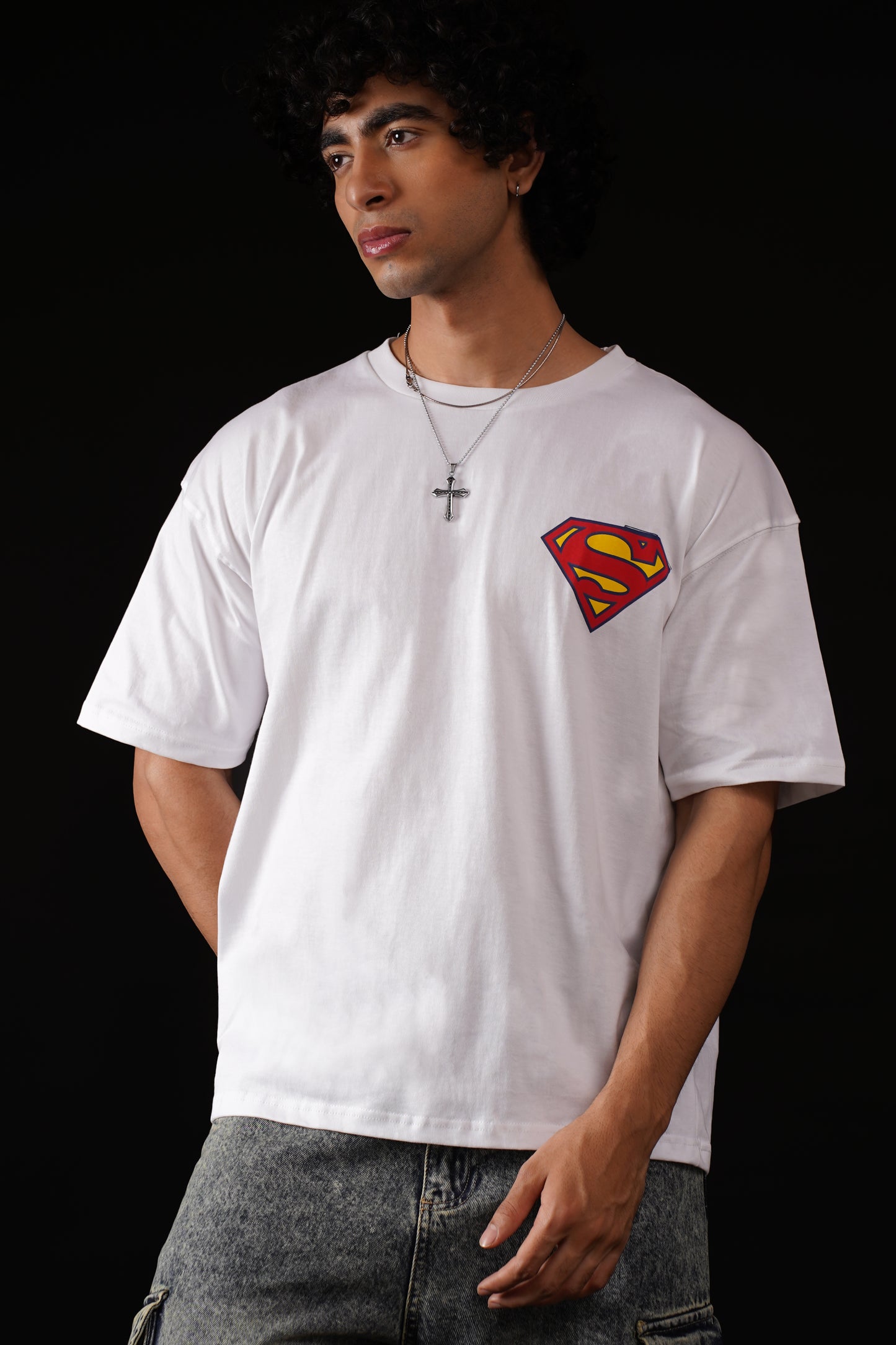 Superman Man of Steel Oversized Fit T-Shirt