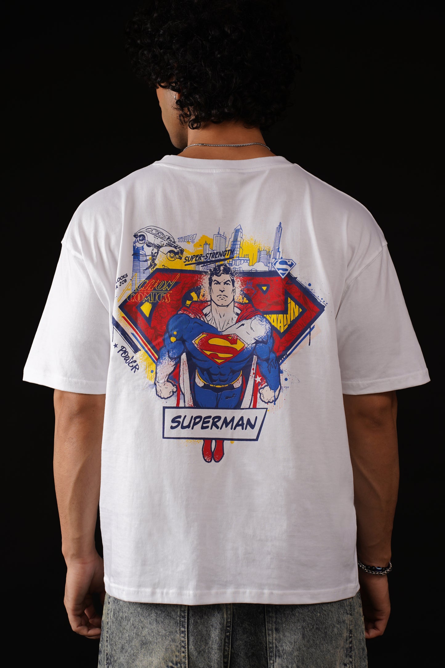 Superman Man of Steel Oversized Fit T-Shirt