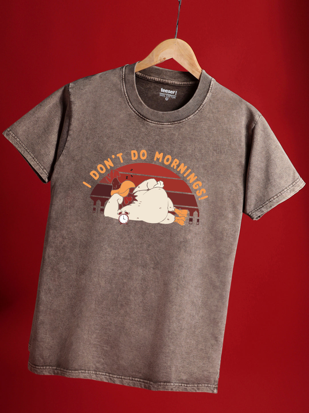 I Don’t Do Mornings Regular Crew Neck T-Shirt