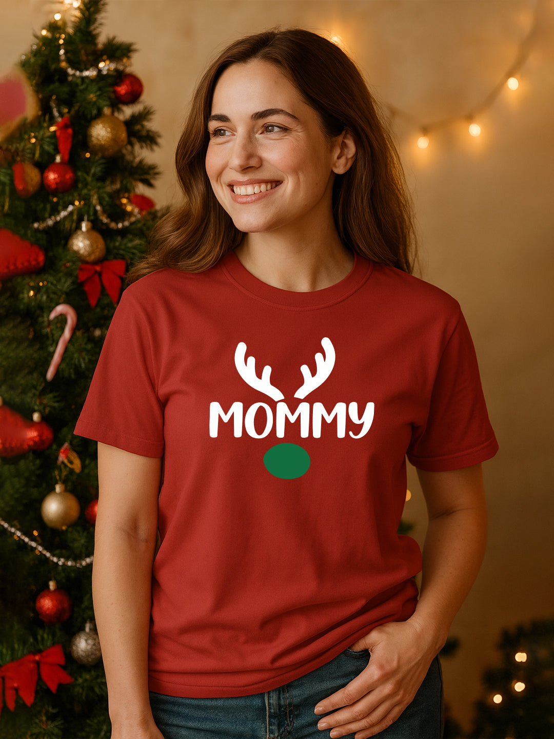 Mommy Christmas Regular T-Shirt For Women