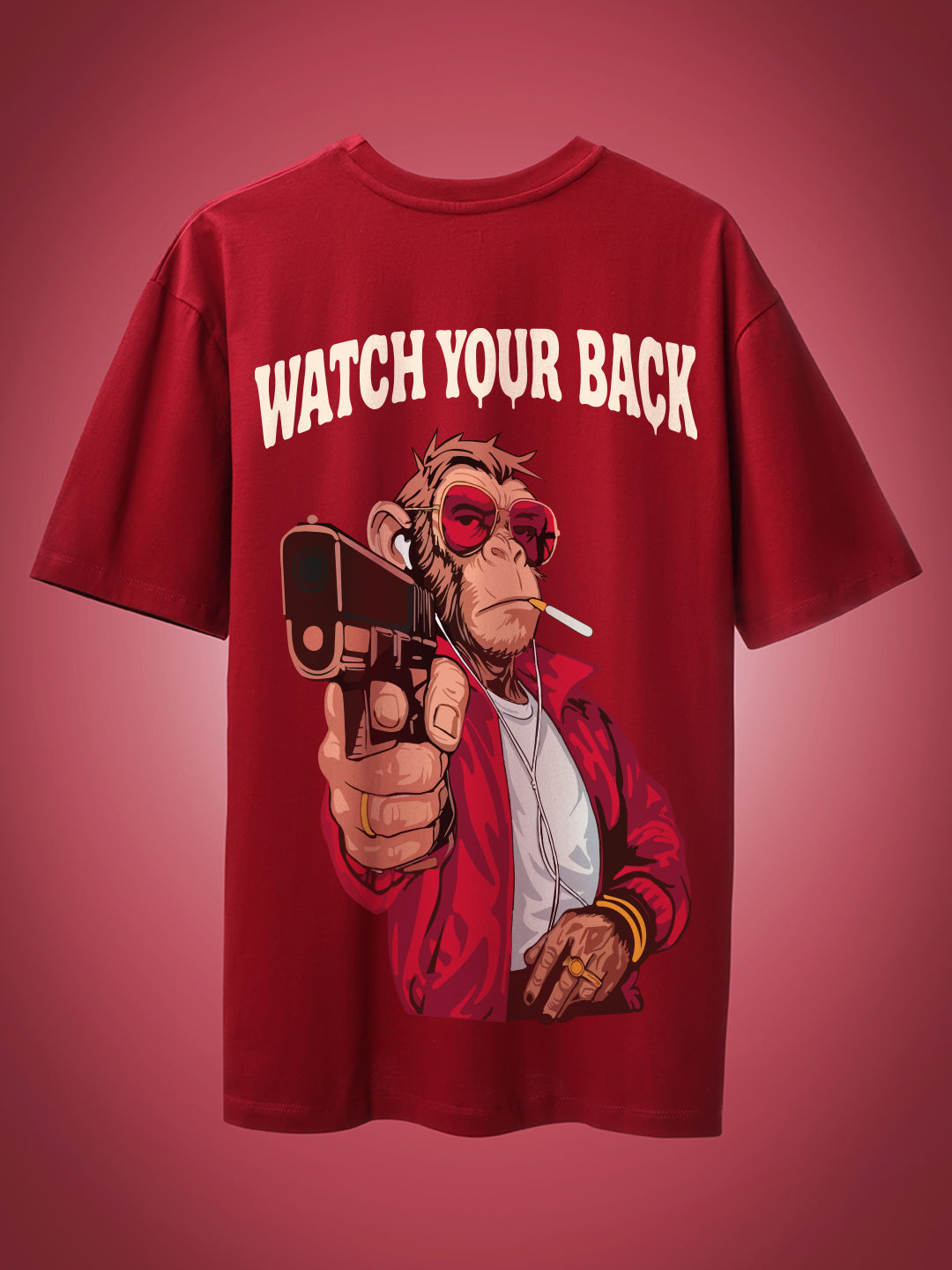 Watch Your Back Oversized Fit T-Shirt