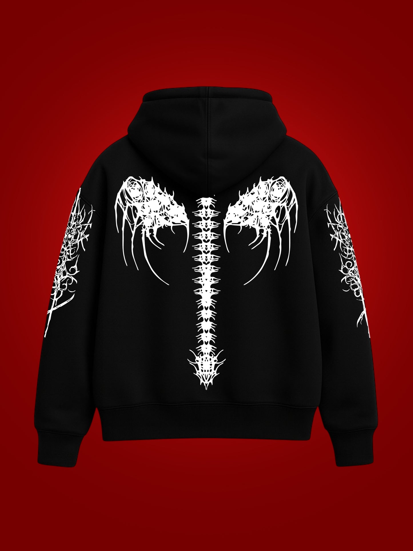 Dark Angle Oversized Graphic Hoodie