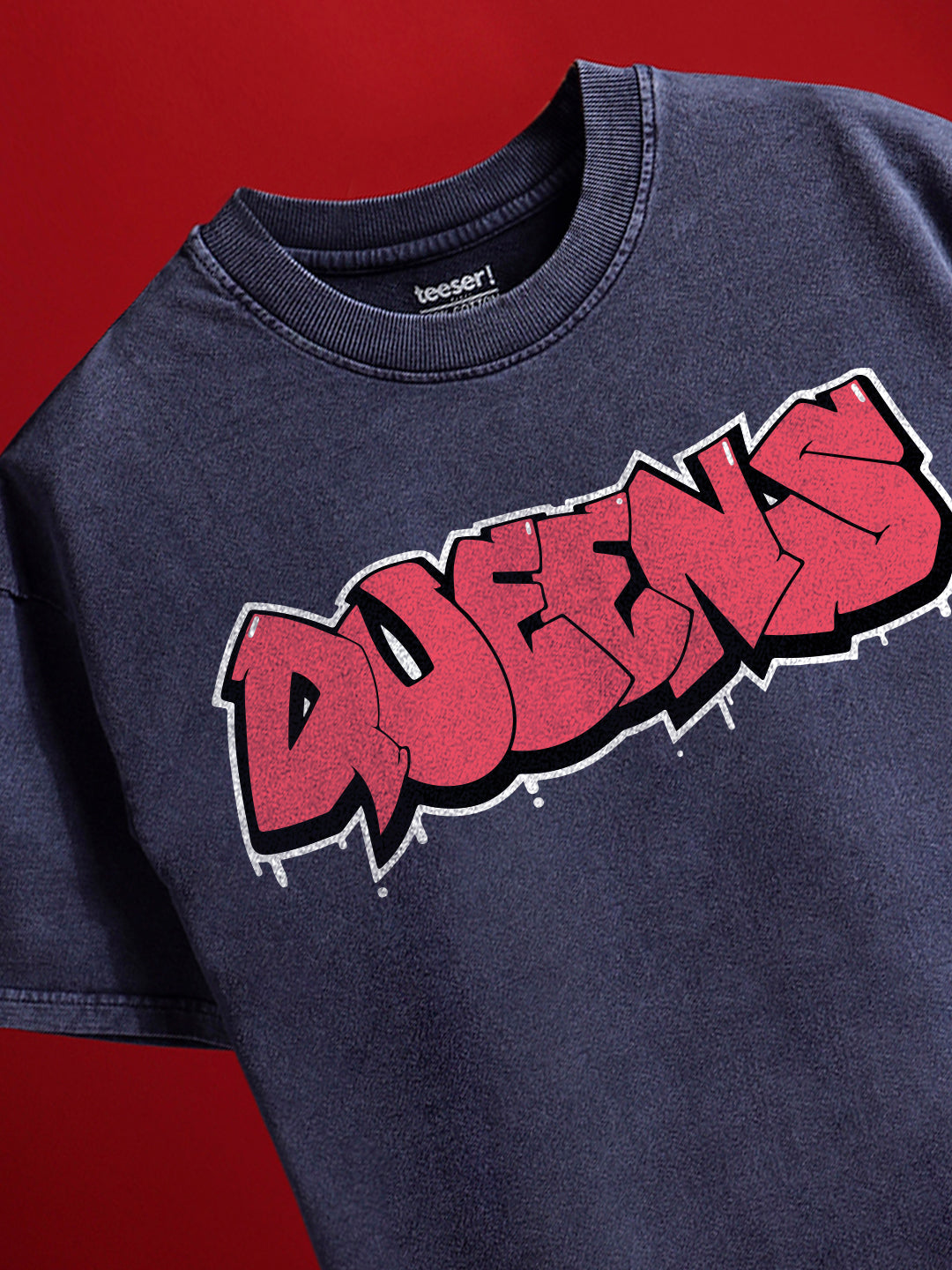 Queens Crew Neck Oversized T-Shirt