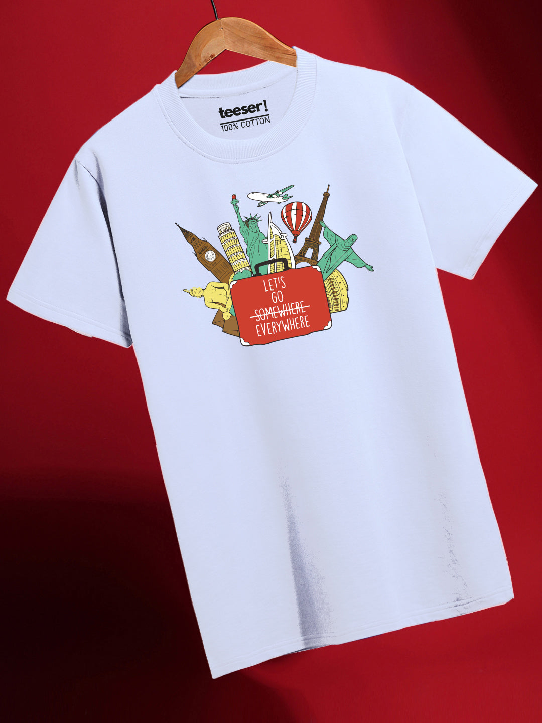 Let's Go Every Where Regular Fit T-Shirt