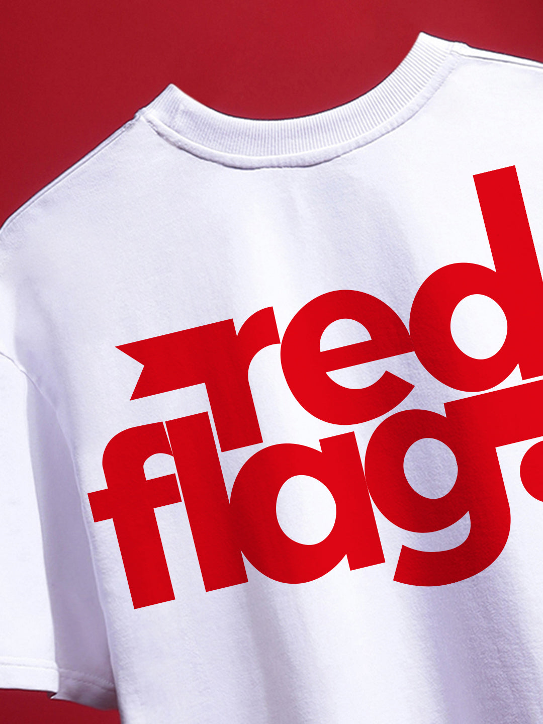 Red Flag Oversized Fit T-Shirt