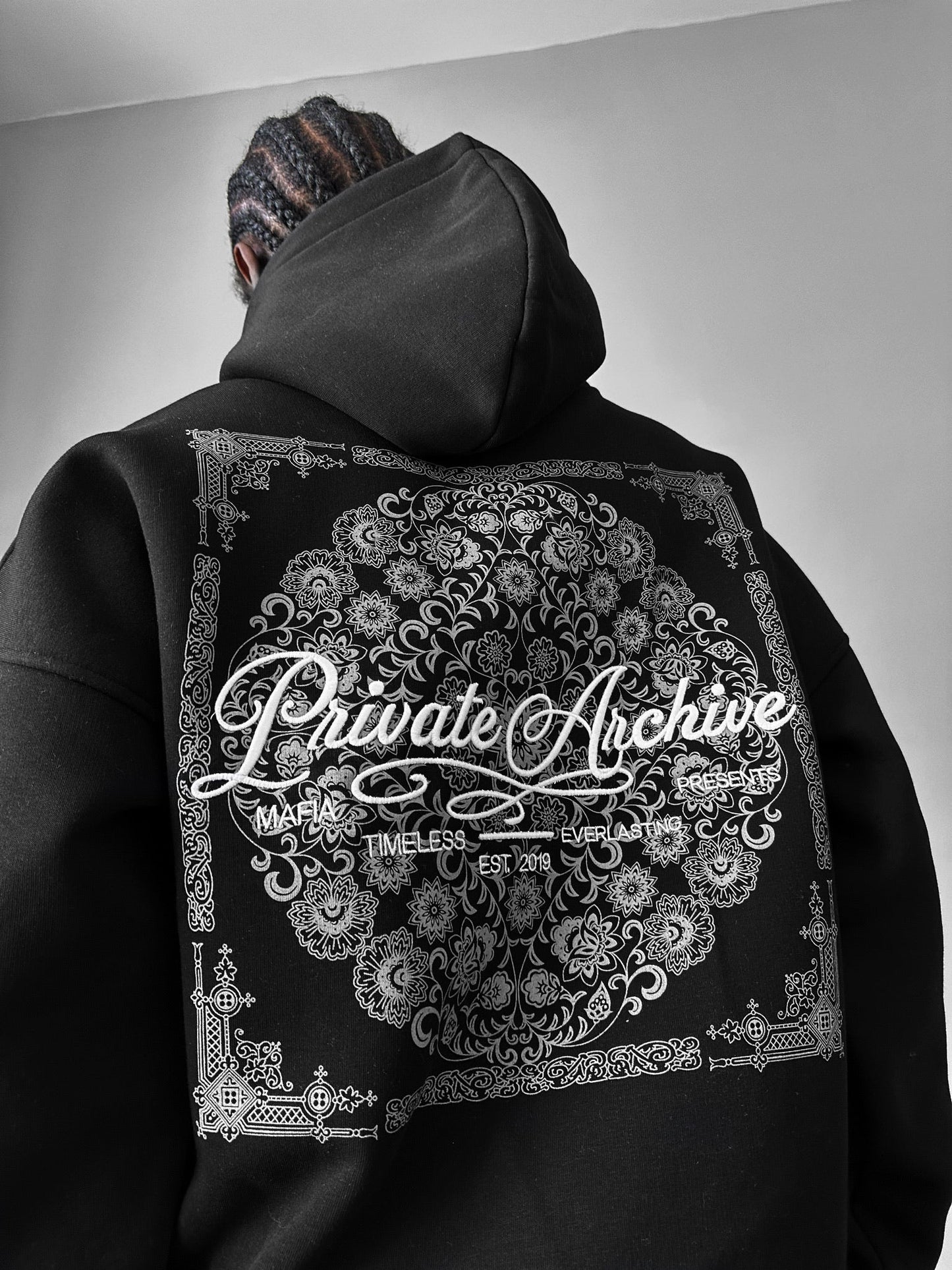 Private Archive Drop Shoulder Graphic Hoodie