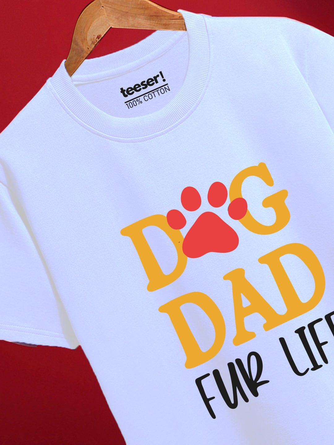 Dog Dad For Life Men’s Regular Fit T-Shirt