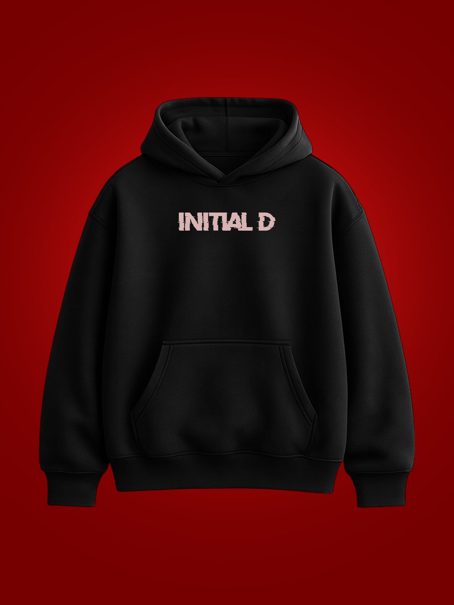 Initial Oversized Graphic Hoodie