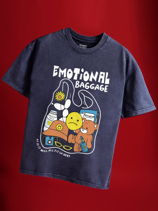Emotional Baggage Crew Neck Oversized T-Shirt