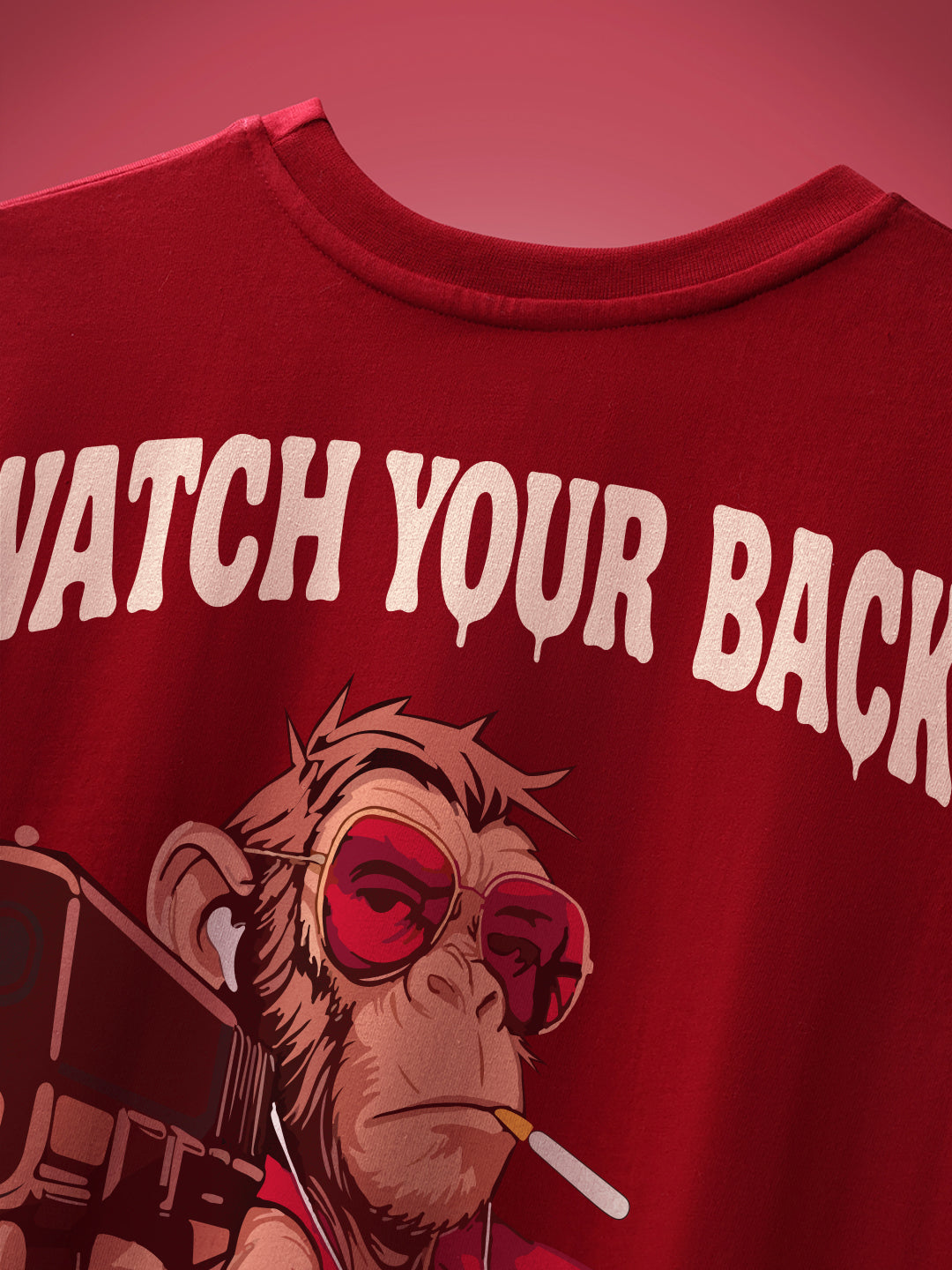 Watch Your Back Oversized Fit T-Shirt