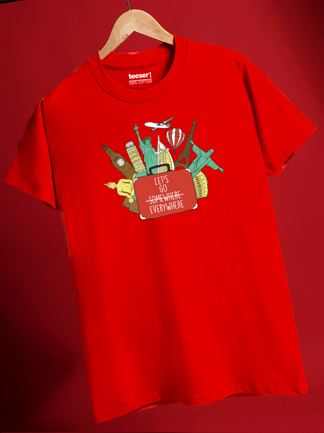 Let's Go Every Where Regular Fit T-Shirt
