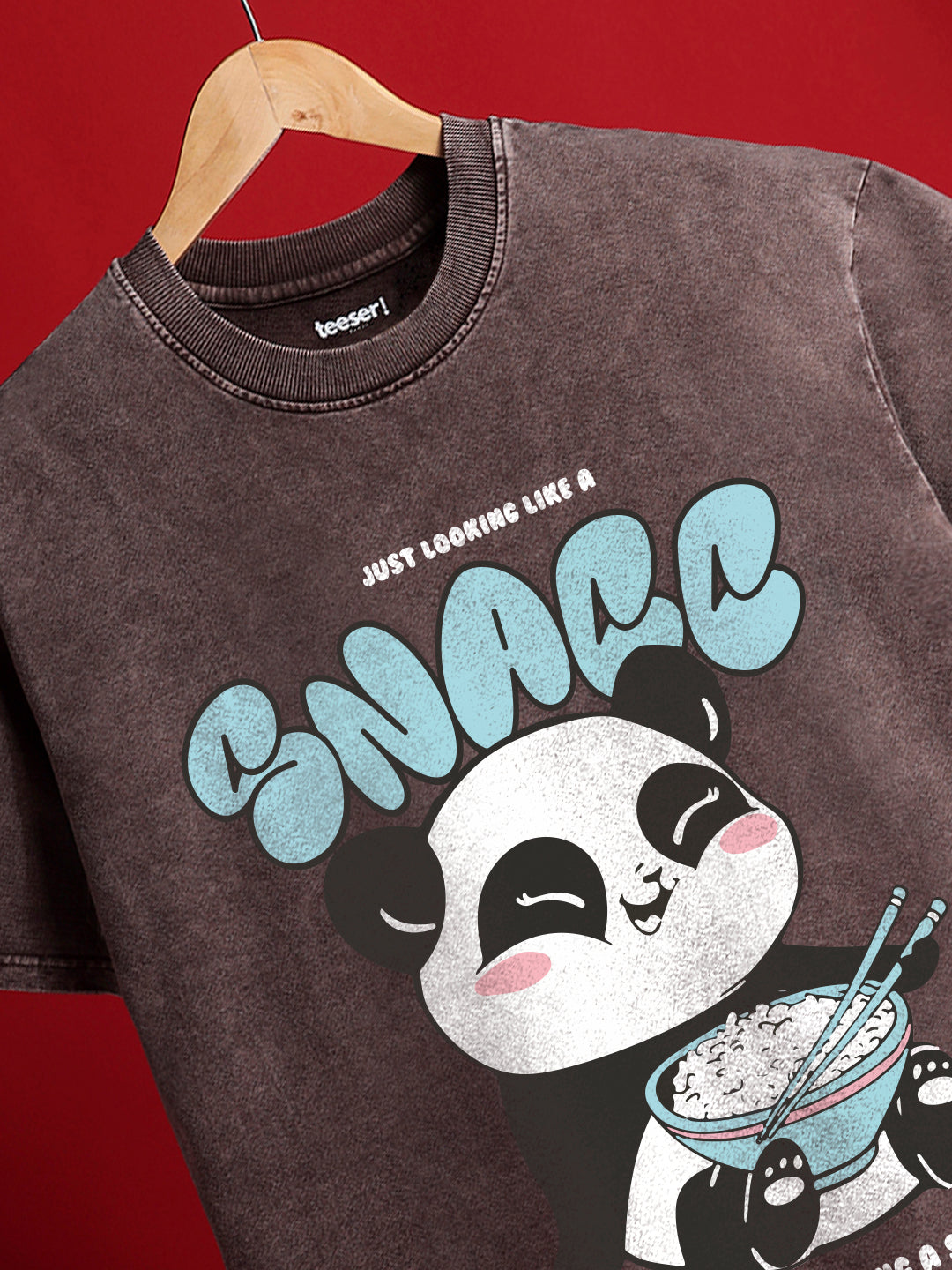 Like a Snack Crew Neck Oversized T-Shirt