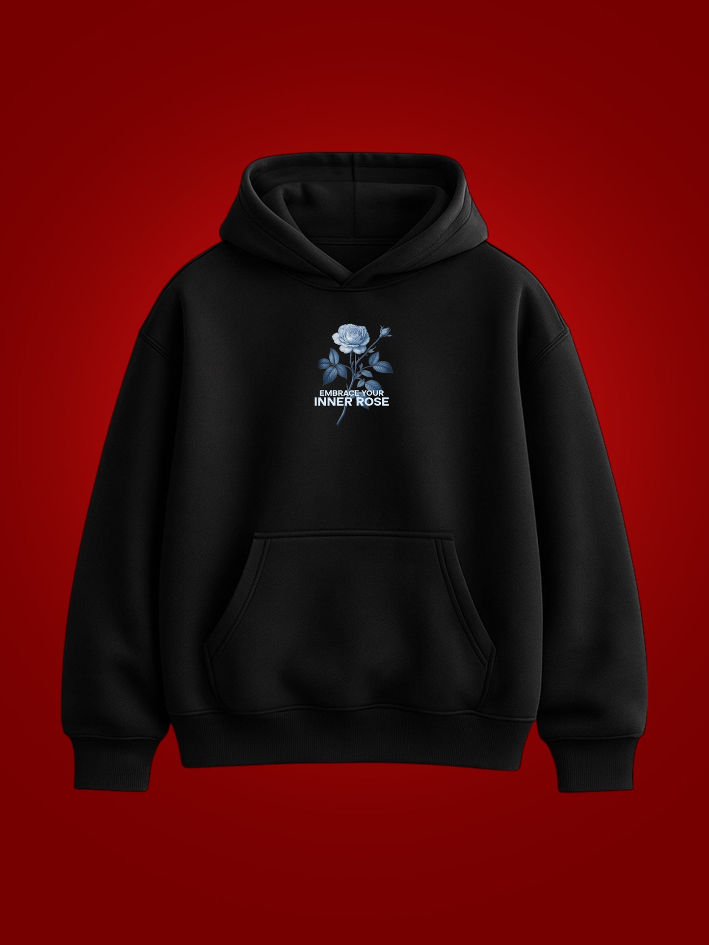 Inner Rose Oversized Graphic Hoodie