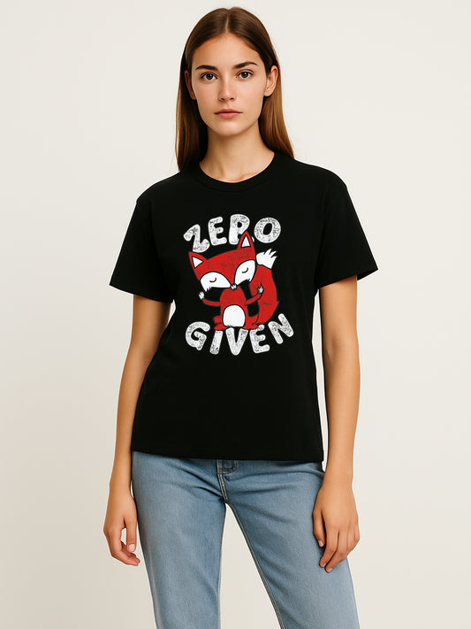Zero Fox Given Regular Fit T-Shirt For Women