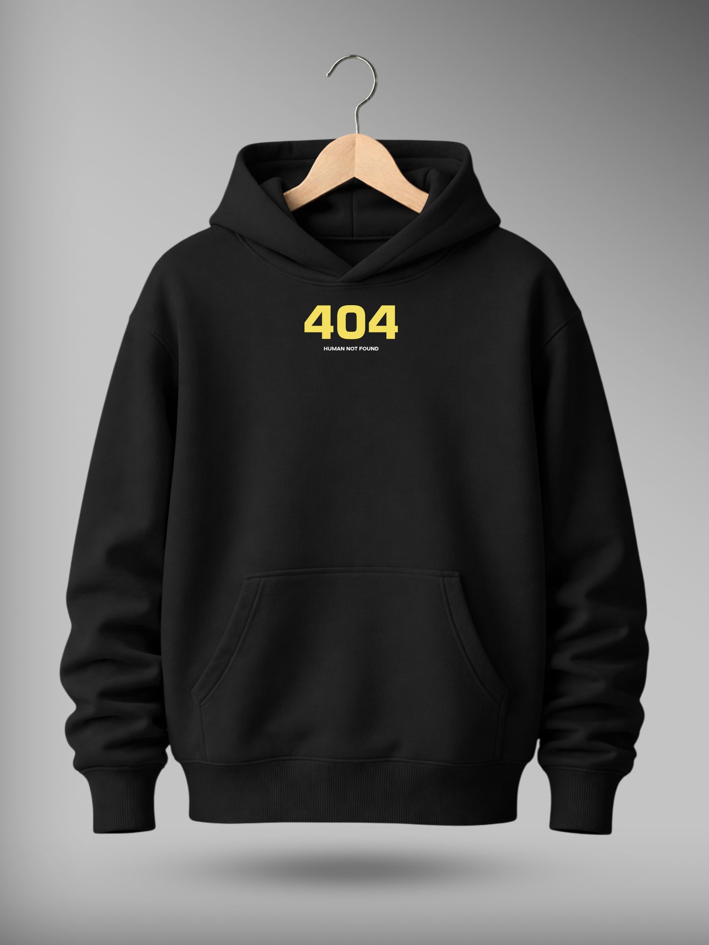 Human Not Found 404 Drop Shoulder Graphic Hoodie