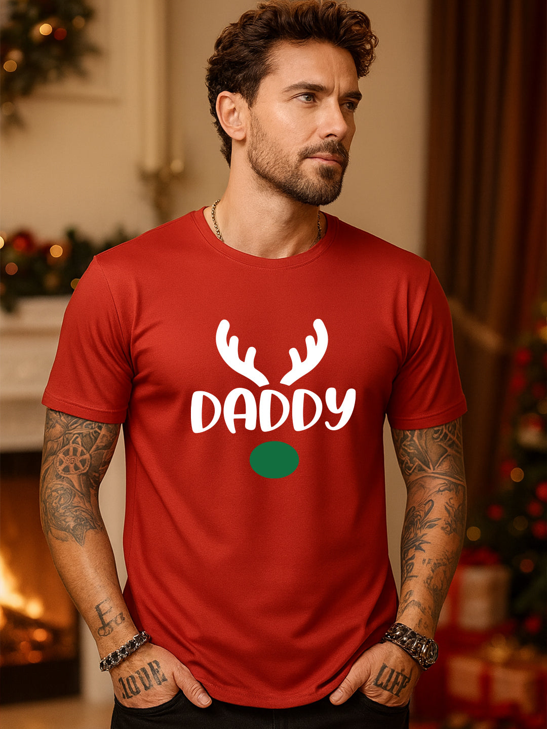 Daddy Christmas Regular T-Shirt For Men