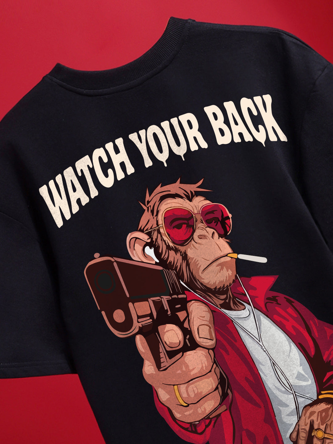 Watch Your Back Oversized Fit T-Shirt