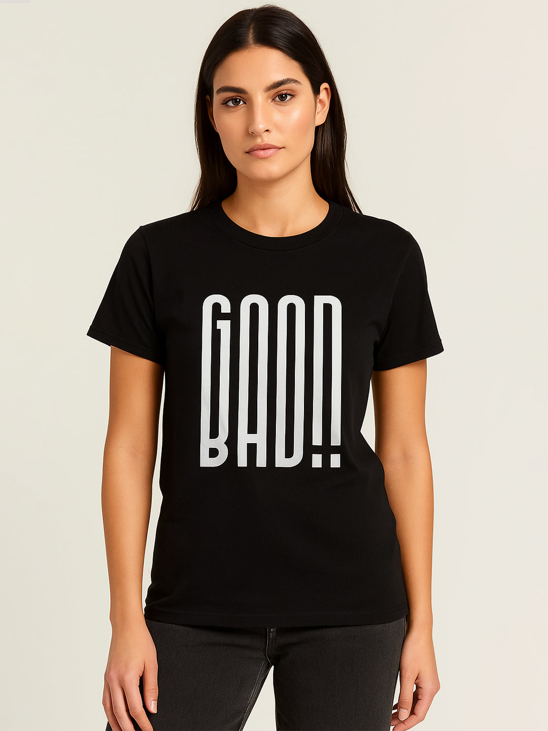 Good Bad Regular Fit T-Shirt For Women