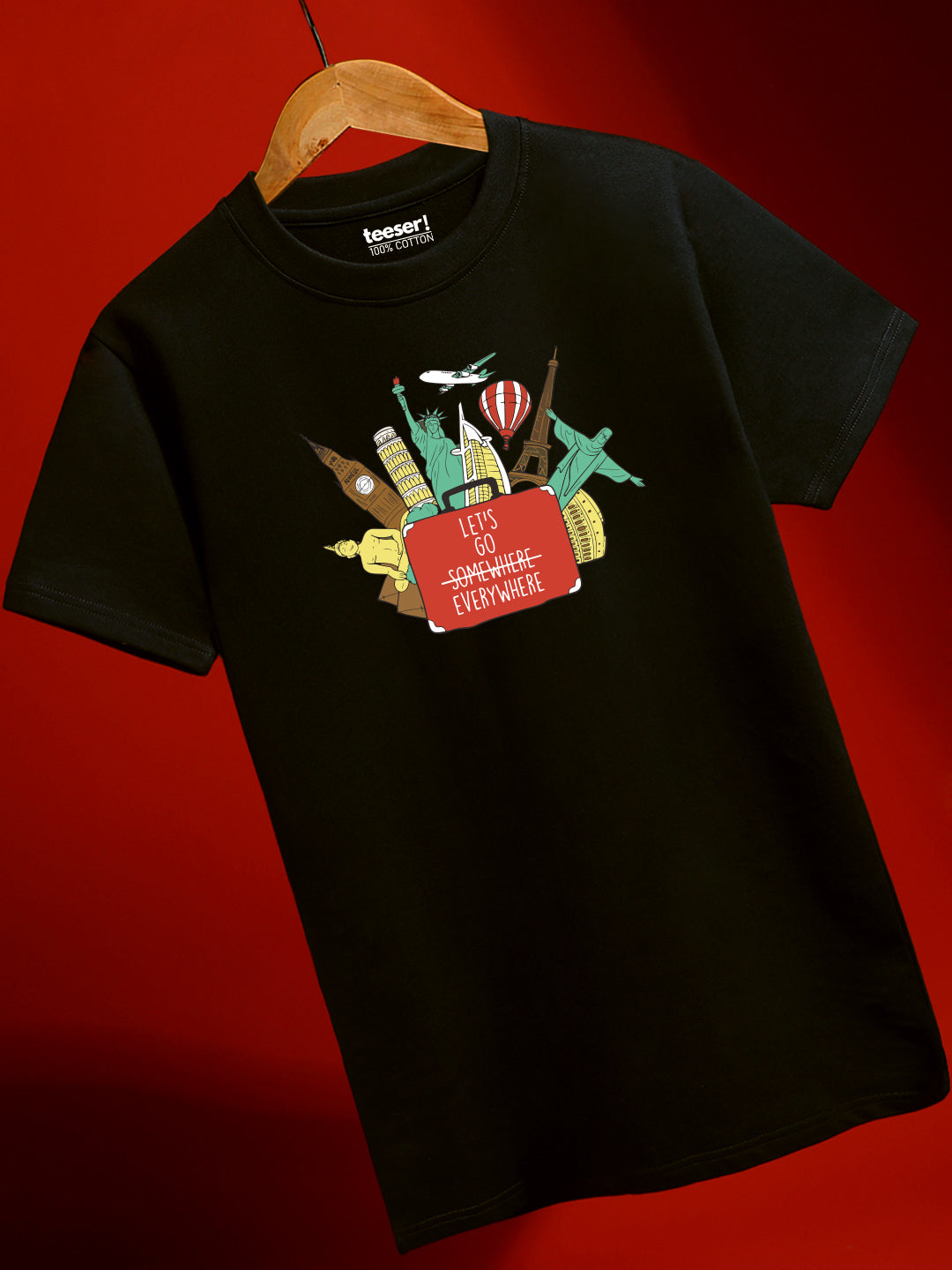Let's Go Every Where Regular Fit T-Shirt