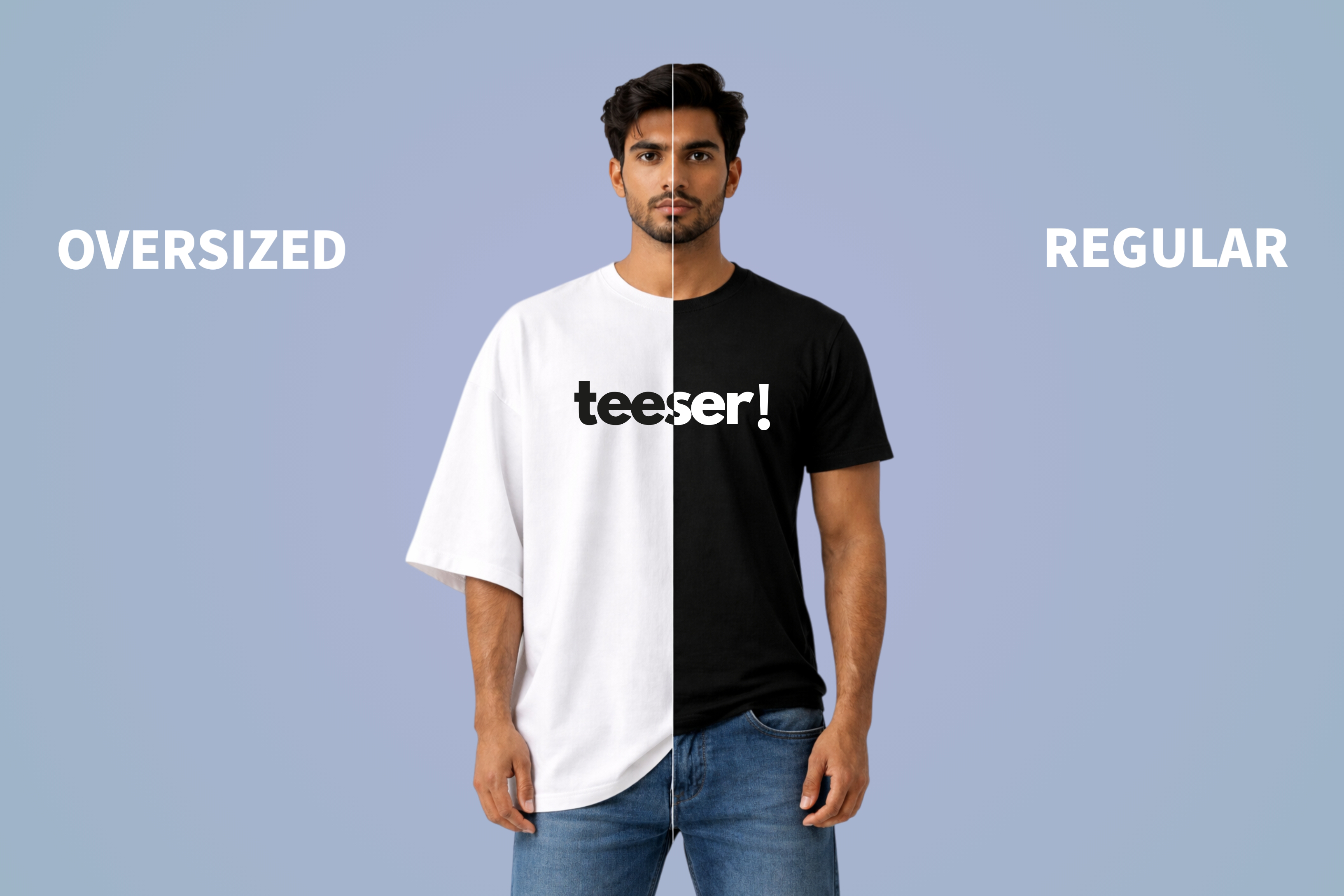 Oversized vs Regular Fit T-Shirts