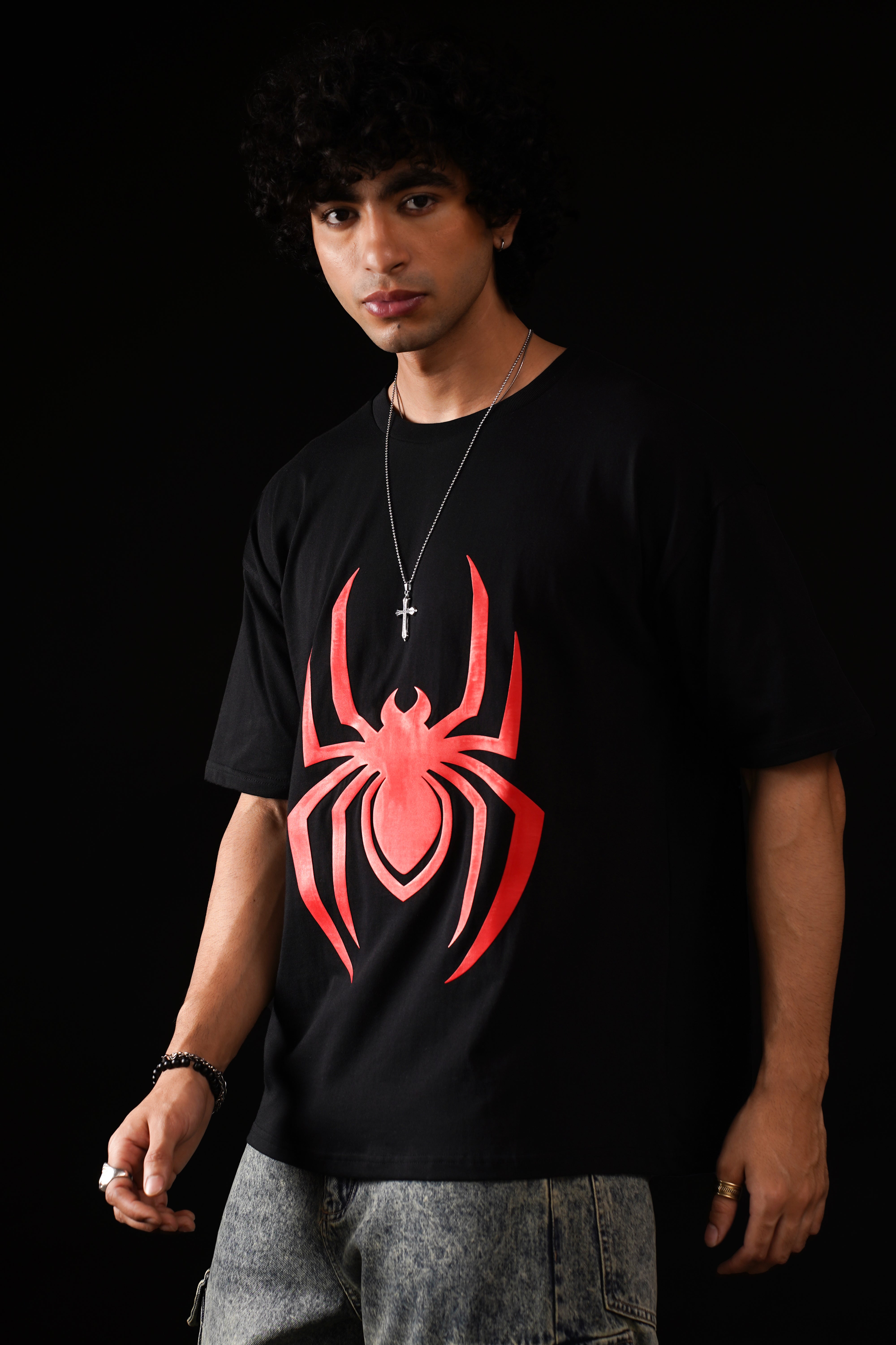 Spiderman Just Hanging Out Oversized Fit T-Shirt