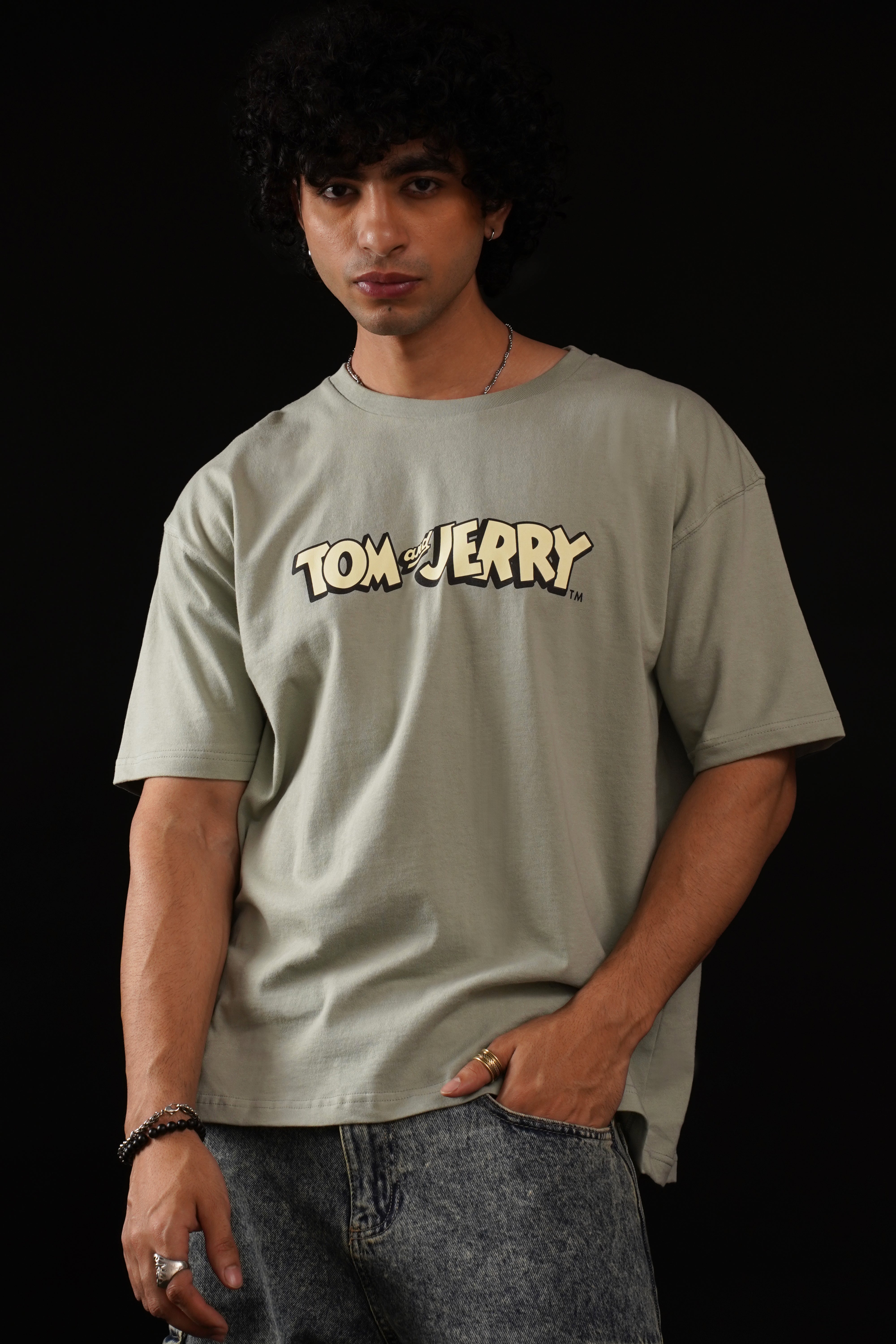 Tom and Jerry Oversized Fit T-Shirt