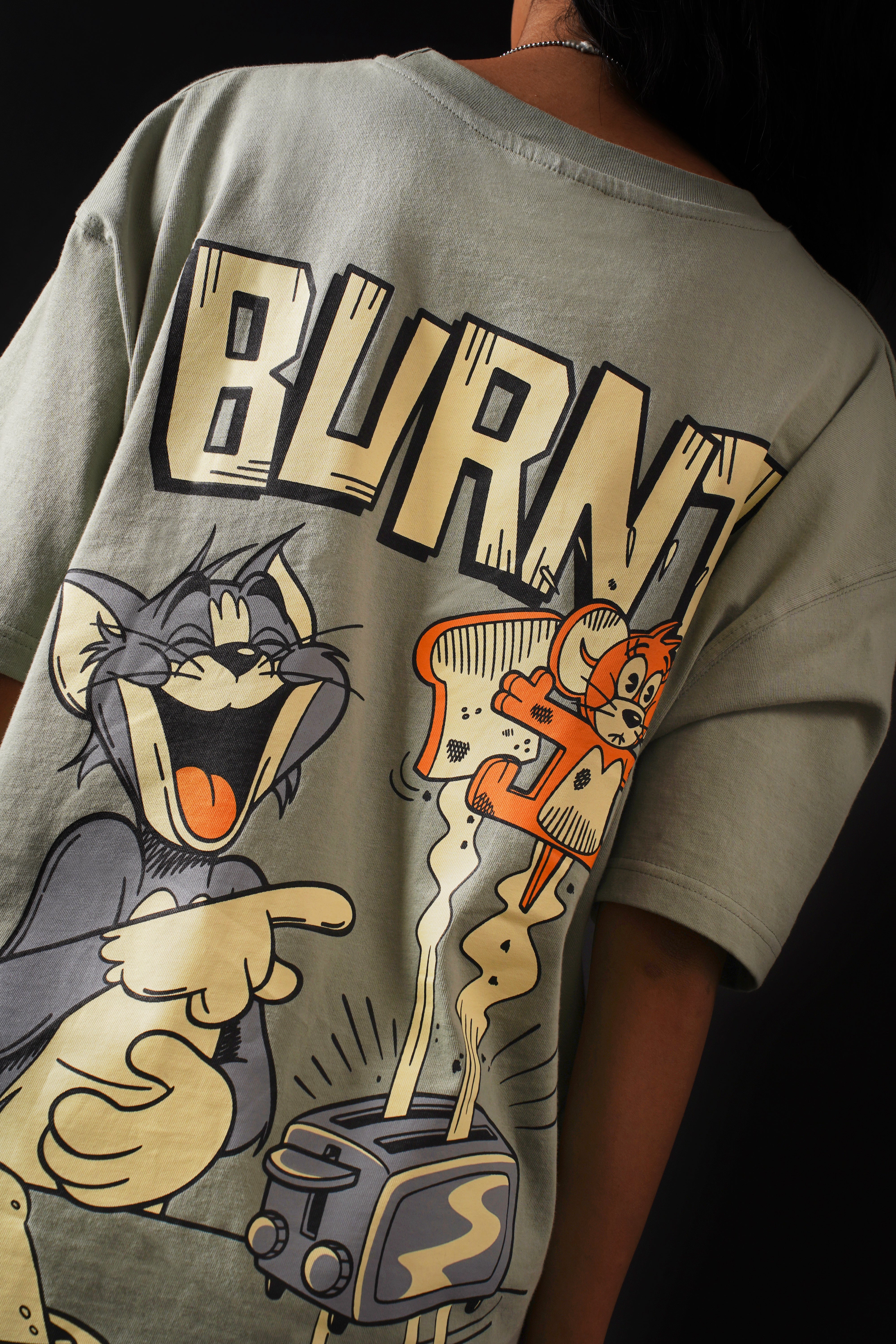 Tom and Jerry Oversized Fit T-Shirt