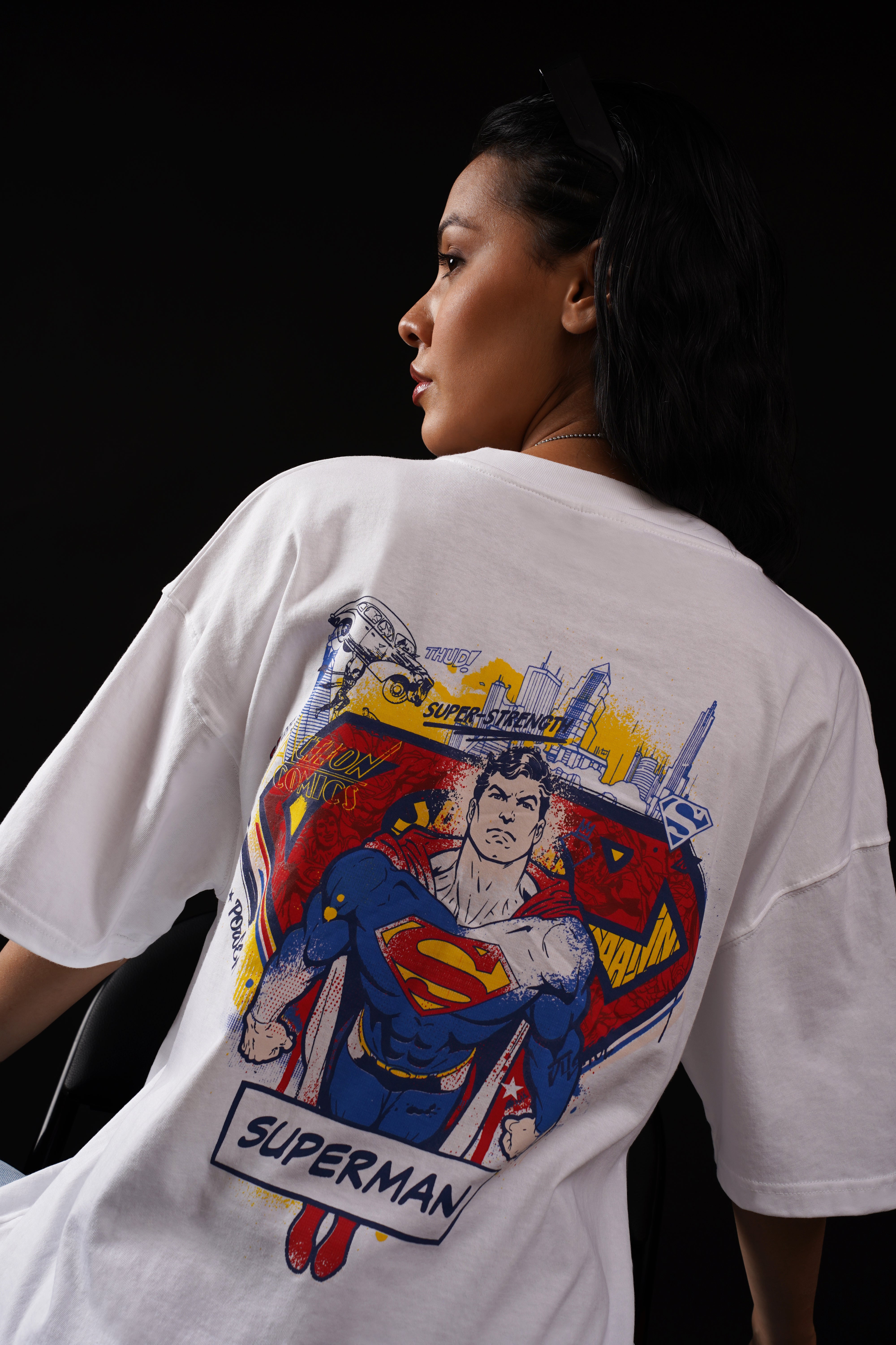 Superman Man of Steel Oversized Fit T-Shirt