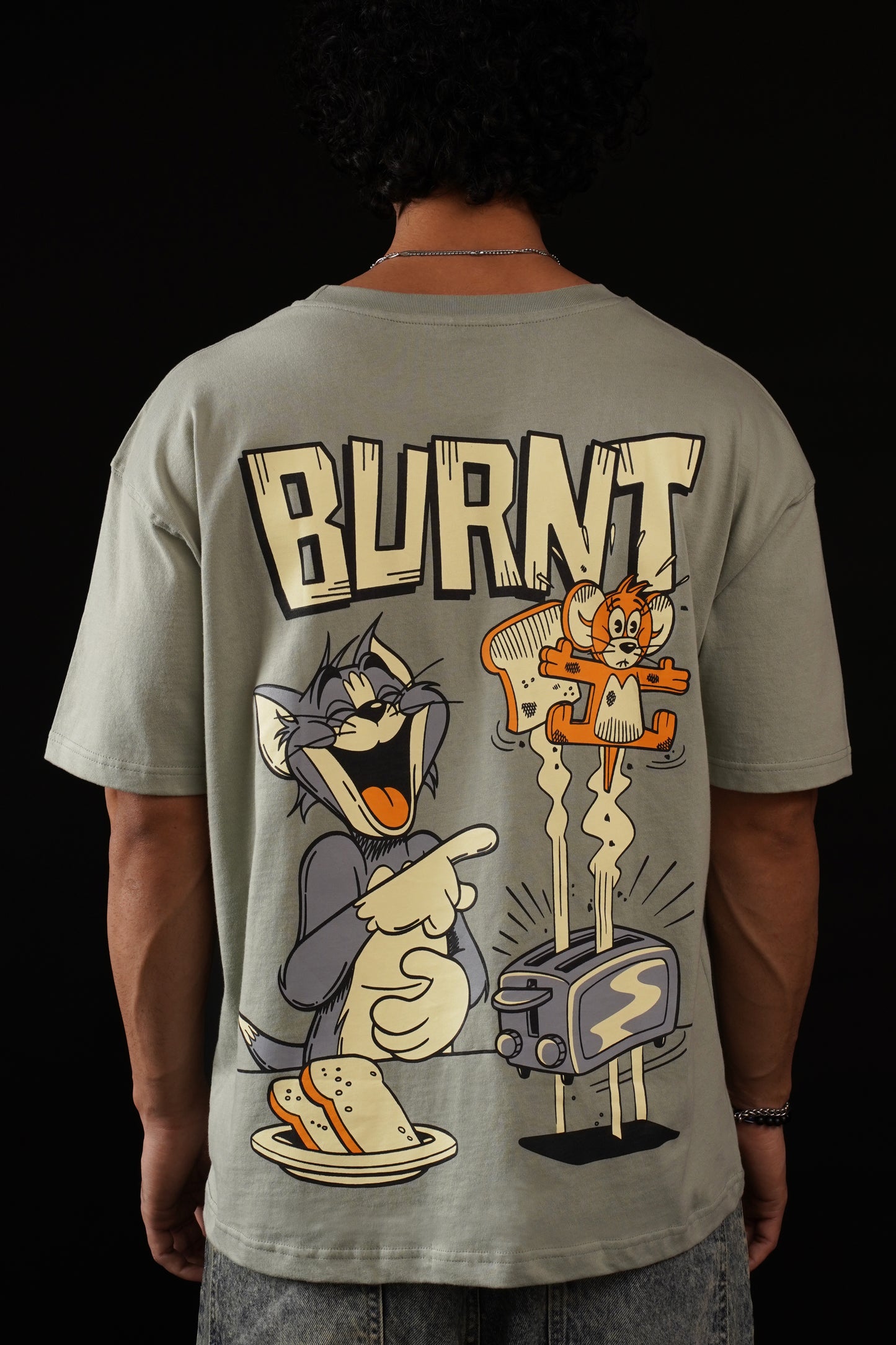 Tom and Jerry Oversized Fit T-Shirt
