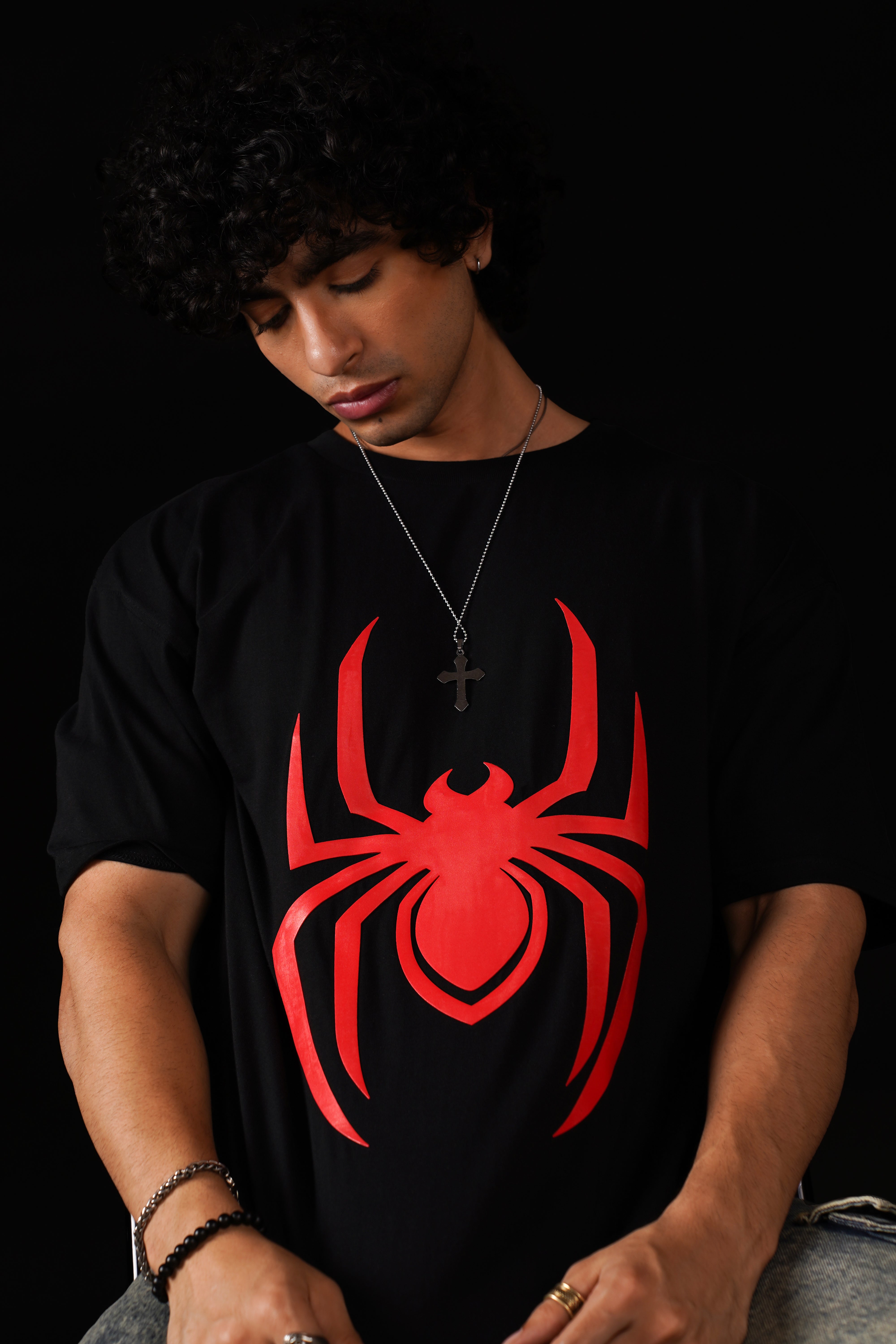 Spiderman Just Hanging Out Oversized Fit T-Shirt