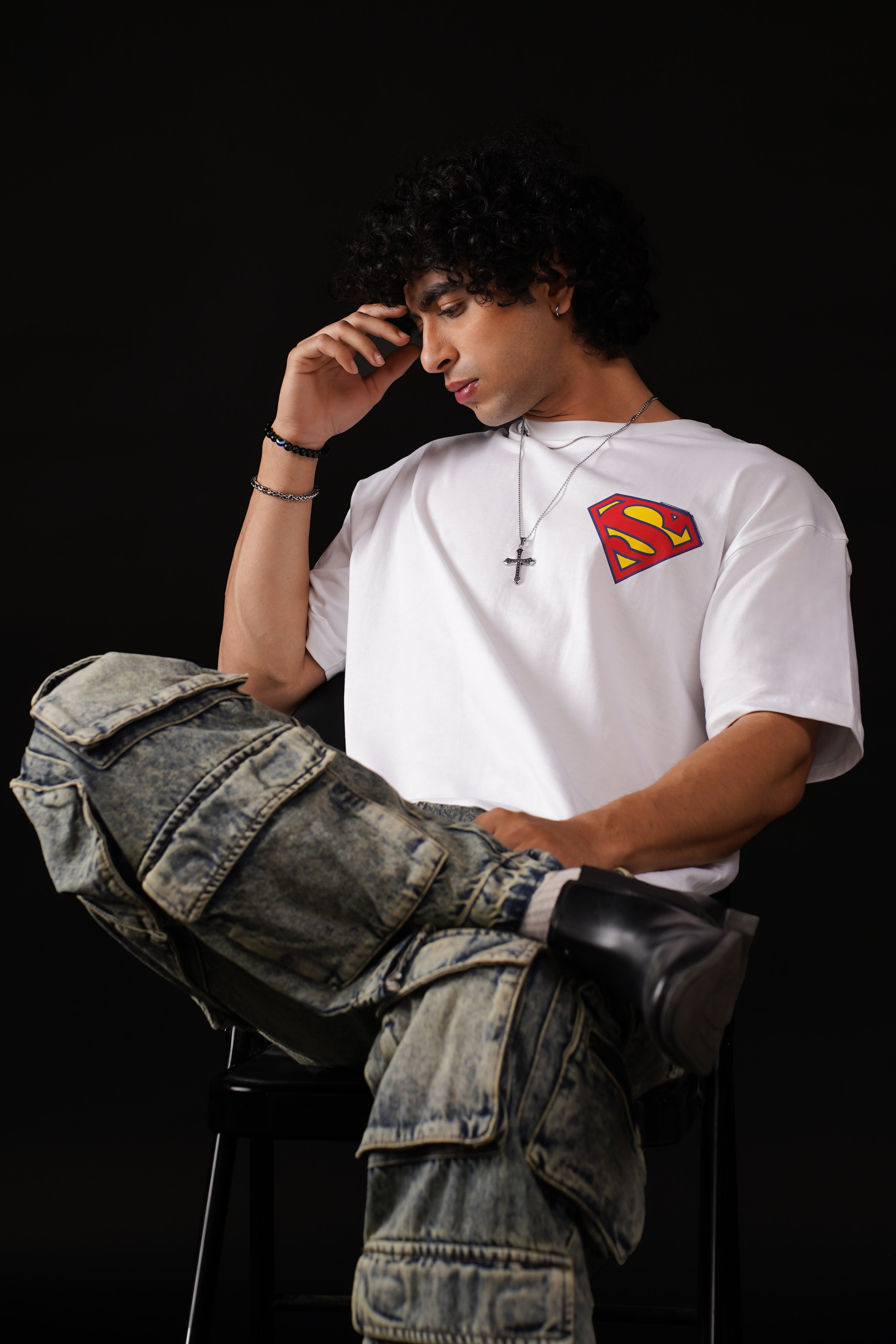 Superman Man of Steel Oversized Fit T-Shirt