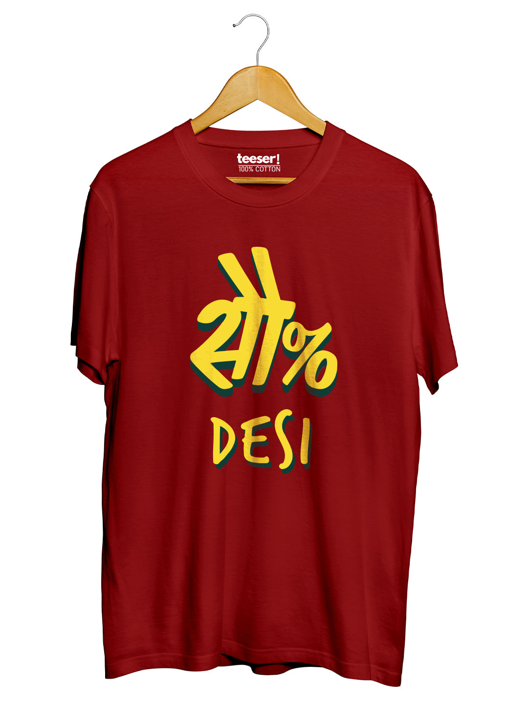 100% Desi Regular Fit T-Shirt