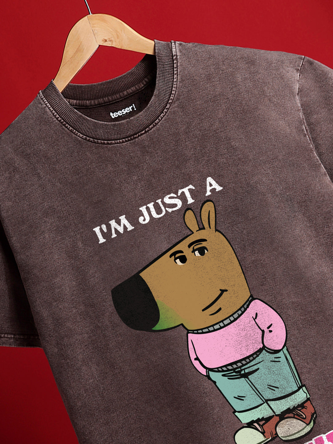 Chill Guy Crew Neck Oversized T-Shirt