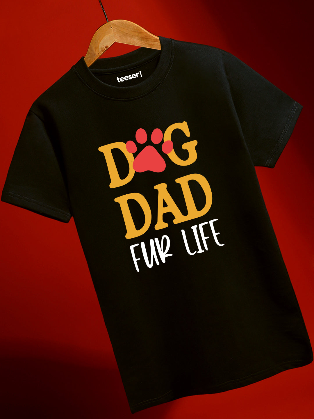 Dog Dad For Life Men’s Regular Fit T-Shirt