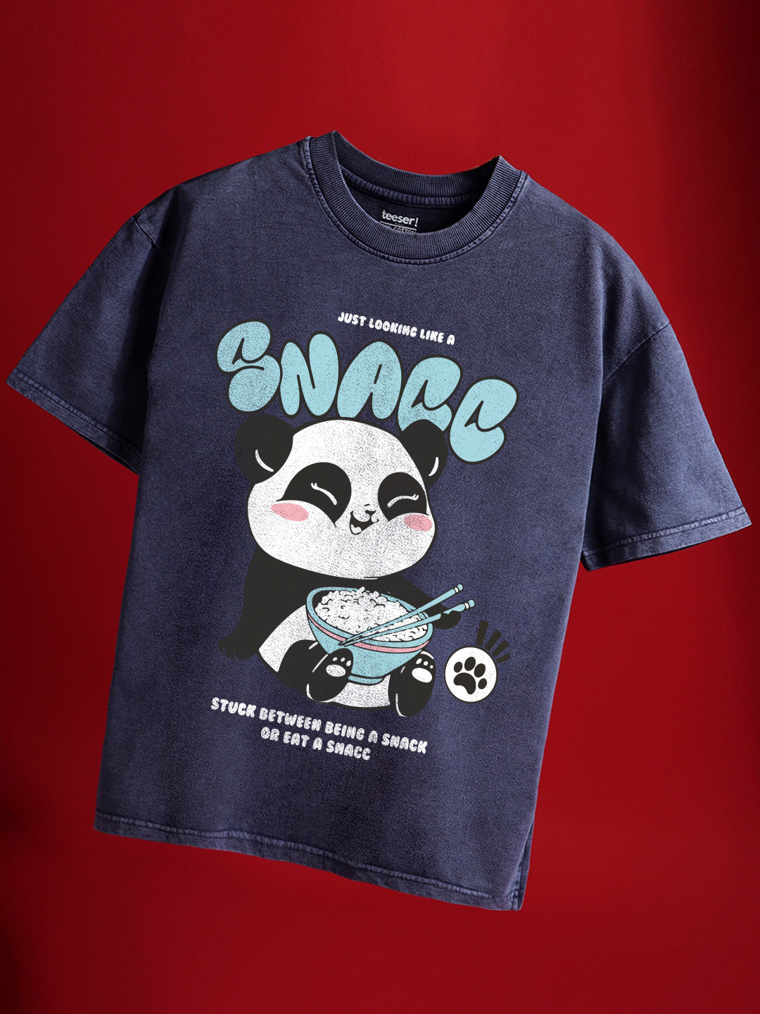 Like a Snack Crew Neck Oversized T-Shirt