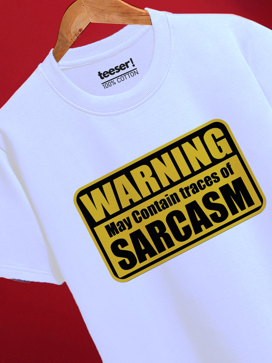 Warning Sarcasm Regular Fit T-Shirt