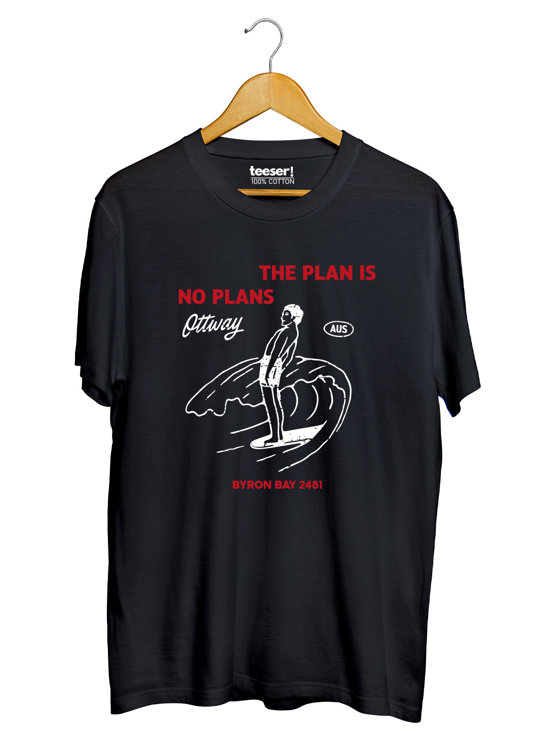 The Plan Is No Plans Surfer Regular Fit T-Shirt