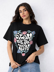 Grow With Flow Oversized T-Shirt For Women