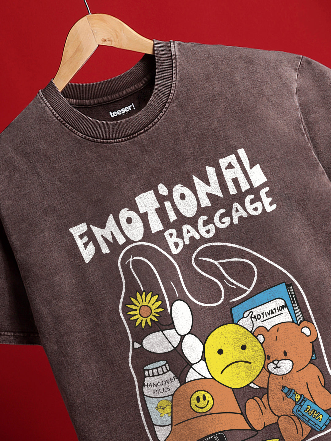 Emotional Baggage Crew Neck Oversized T-Shirt