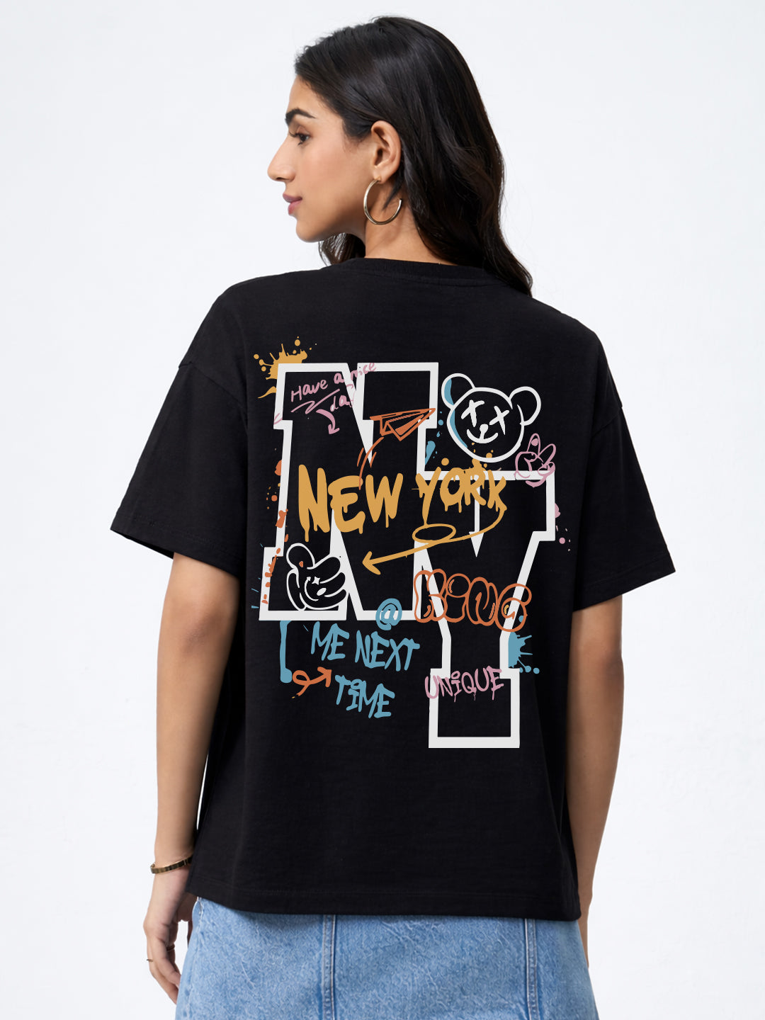 New York Oversized Fit T-Shirt For Women