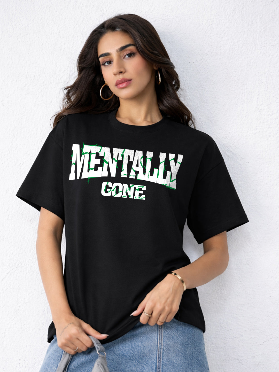 Mentally Gone Oversized Fit T-Shirt Women