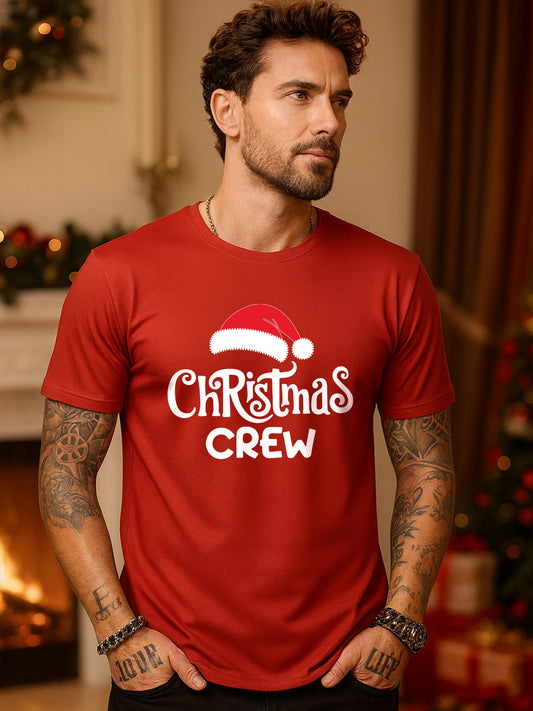 Men’s Christmas Crew Festive Regular T-Shirt