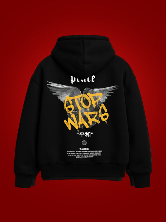 Peace Oversized Graphic Hoodie