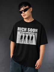 Rich Soon Breaking News Oversized T-Shirt