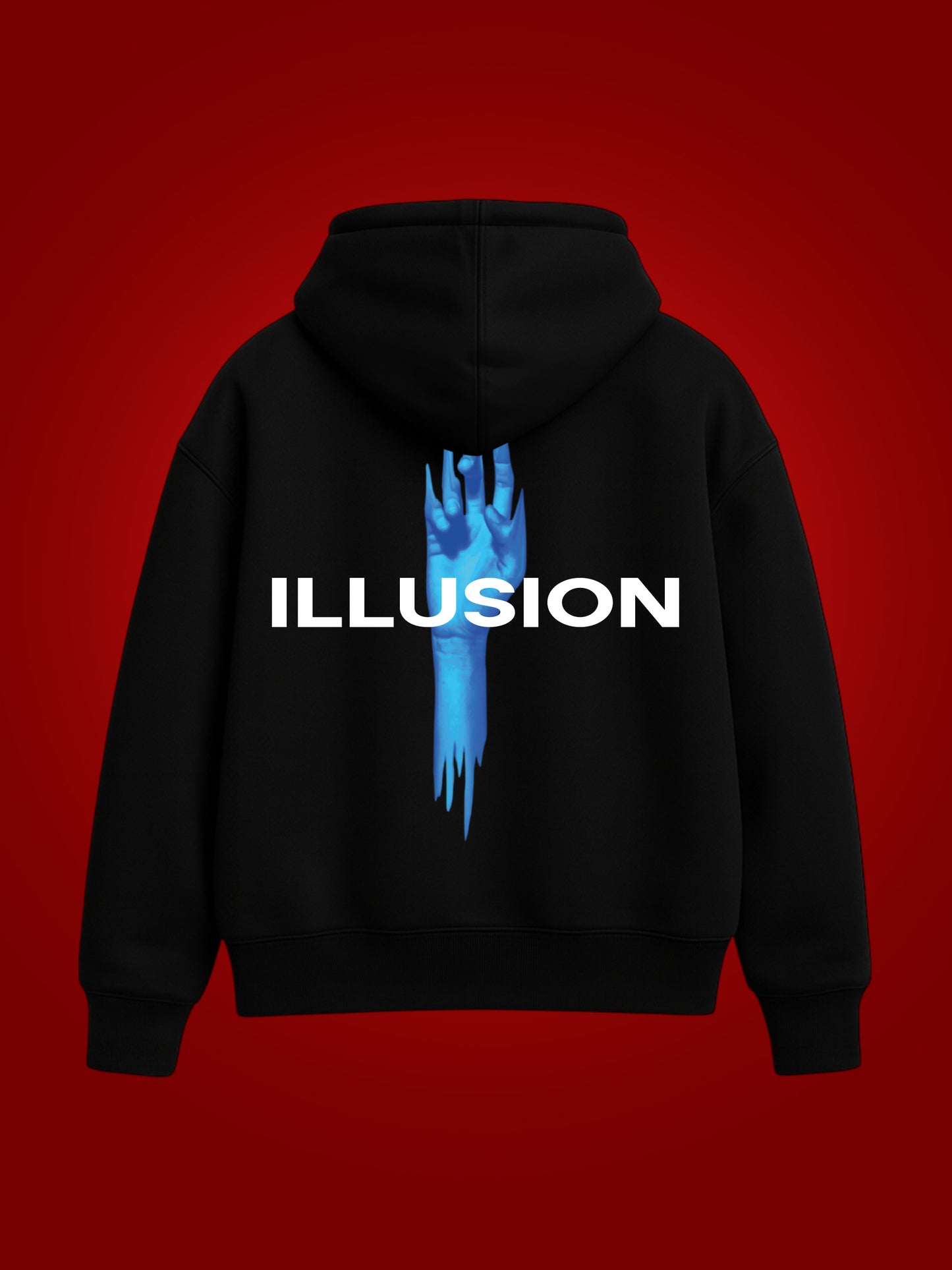 Illusion Oversized Graphic Hoodie