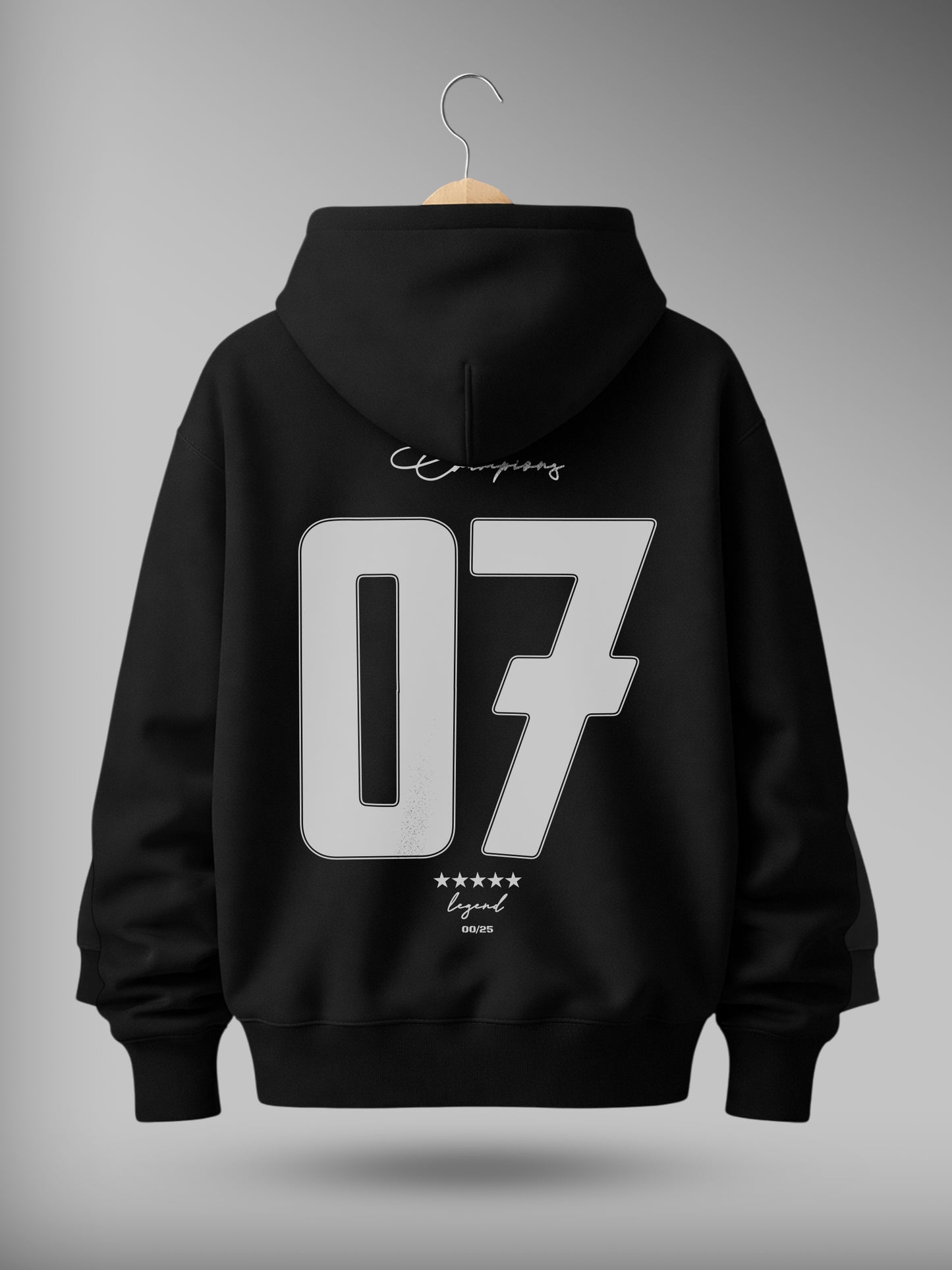 07 Drop Shoulder Graphic Hoodie