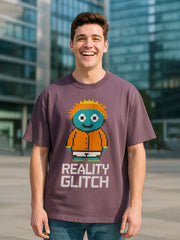 Reality Glitch Oversized Fit T-Shirt