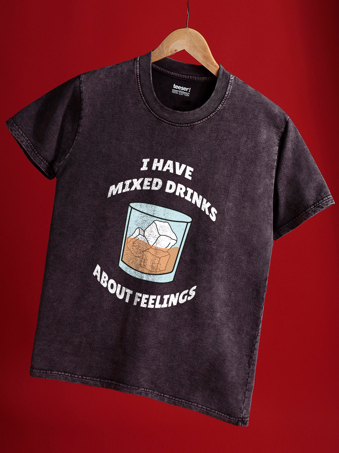 Mixed Drinks Regular Fit Crew Neck T-Shirt