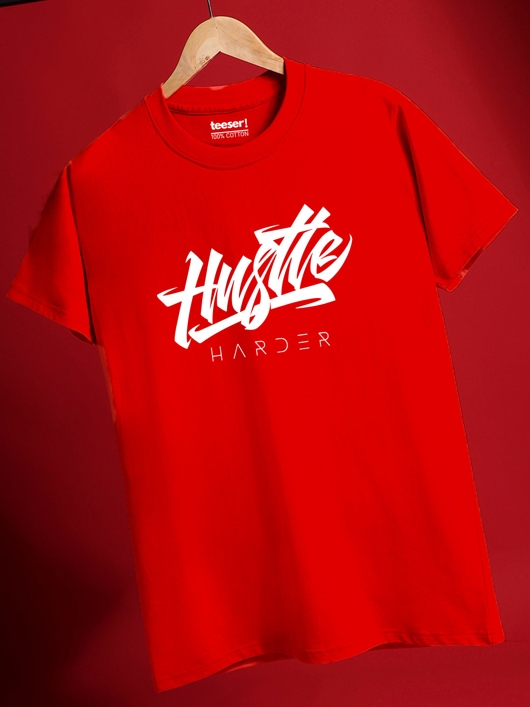 Hustle Harder Regular Fit T-Shirt